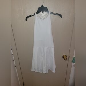 All In Motion White Active Dress With Scrunchie Back M NWT Athleisure Prep